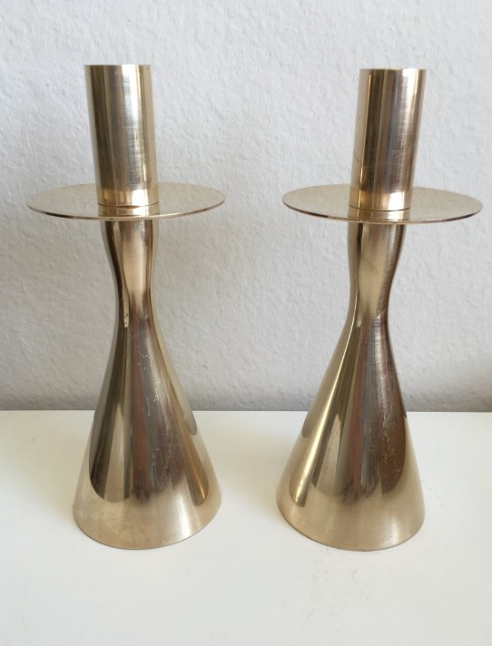 Brass candlesticks